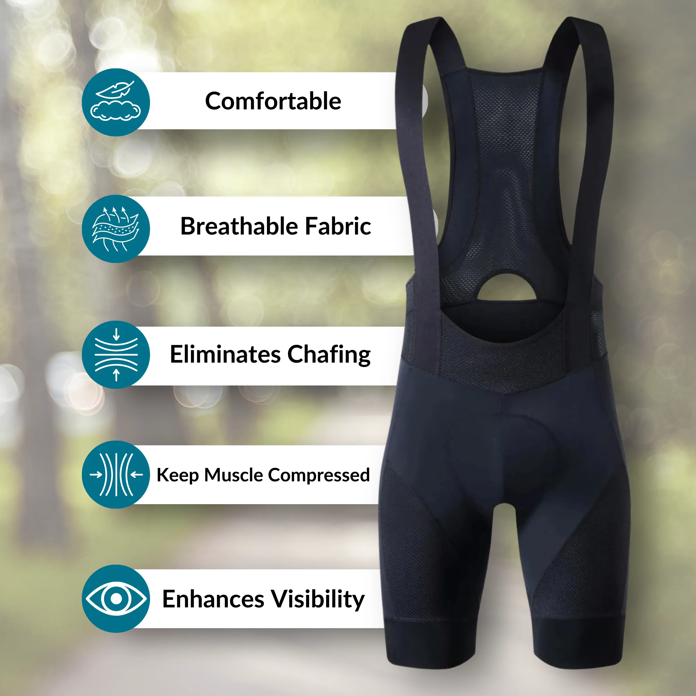 Rippl™ Cycling Bib Shorts - Image 3