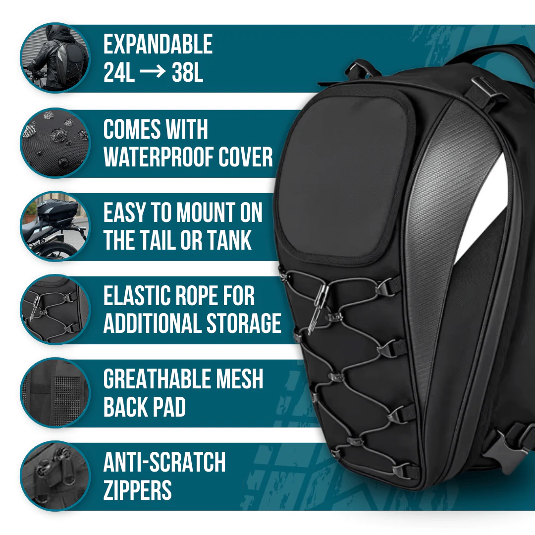 Rippl TailBack™ Motorcycle Bag - Image 3